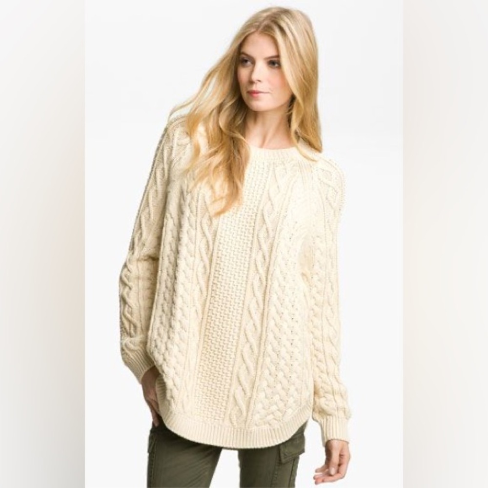 MICHAEL Michael Kors Cream Cable Knit Sweater